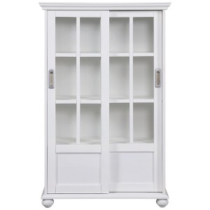 Ameriwood Home Aaron Lane Bookcase with Sliding Glass Doors - 1 of 4