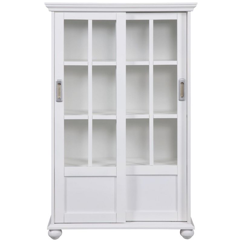 Ameriwood Home Aaron Lane Bookcase with Sliding Glass Doors, 1 of 5
