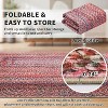Washable Modern Border Area Rug Non Slip Low Pile Foldable Indoor Carpet Stain Resistant Soft Floor Mat for Bedroom Nursery - 4 of 4