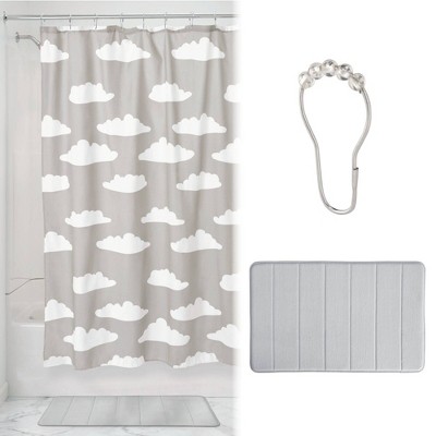 cloud shower curtain