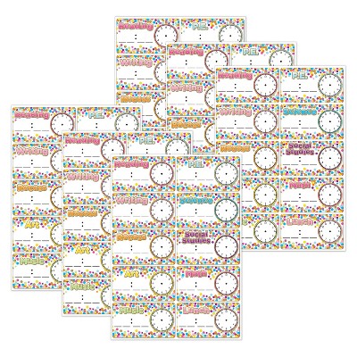 Ashley Productions® Die-Cut Magnets, Confetti Schedule Cards, 10 Per Pack, 6 Packs
