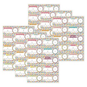 Ashley Productions® Die-Cut Magnets, Confetti Schedule Cards, 10 Per Pack, 6 Packs - 1 of 2
