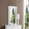 GlasFlength Decorative Wall Mirrors Contemporary Framed Elegant Mirror with Clean Simple Design for Modern Living Room, White, 37"*2"*35" - 2 of 4