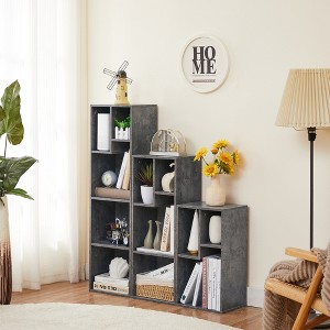 VECELO 3 Shelf Bookcase, Wood Bookshelf and Bookshelves - 1 of 4