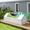 Aghana Digitals Galvanized Raised Garden Bed & Mini Greenhouse Set with PE Cover, Roll-Up Window, - 2 of 4