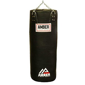 Amber Sports Leather Heavy Bag for Boxing, MMA, Muay Thai, Kickboxing, Fitness Training - 1 of 4