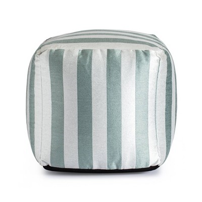 Anji Mountain Arqa Modern Ivory Pouf Ottoman in the Ottomans & Poufs