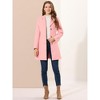 INSPIRE CHIC Women's Single Breasted Notched Lapel Long Winter Coats - 3 of 4