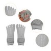 Unique Bargains Invisible Five Fingers Socks Hollow Out Breathable Soft Fashion No Show Socks for Women 3 Pairs - 3 of 4