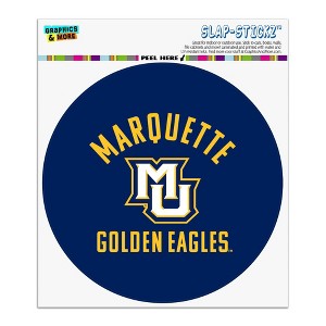 Marquette University Golden Eagles Automotive Car Window Locker Circle Bumper Sticker - 1 of 4
