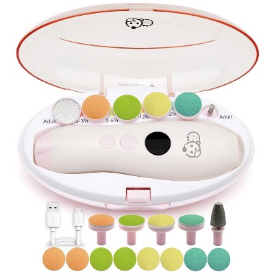 Baby Nail Trimmer 21 in 1, Usage Labeled Case & 13 Extra Replacement Tools, Nail File & Clipper