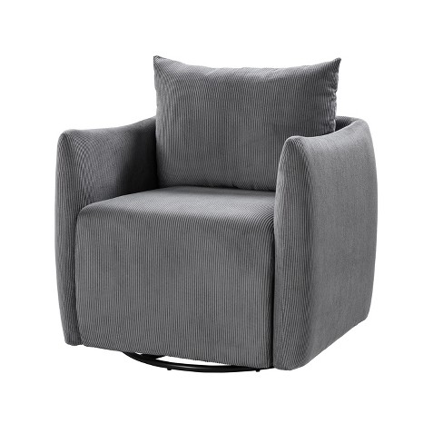 Corduroy swivel chair hot sale