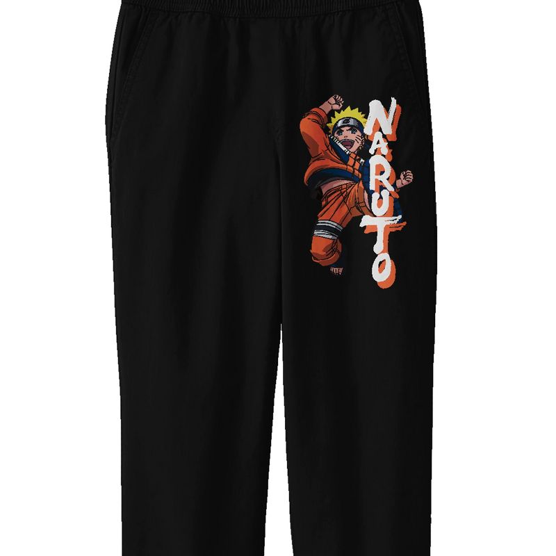 Naruto Leap Junior's Black Sweat Pants, 2 of 4