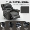 Power Lift Recliner Chair Heat Massage Dual Motor Infinite Position,Heavy Duty Motion Mechanism With USB Ports,Lift And Recline Chairs-Cuddlewood - 2 of 4