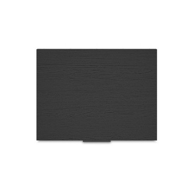 Black Modern 1-Drawer Nightstand with Metal Legs