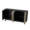 NicBex 59.84 Inch Retro 4-Door Storage Cabinet with Wood Legs,Sideboard Buffet Cabinet for Entryway and Lining Room - 4 of 4