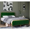 Whizmax Platform Bed Frame, Wood Slat Support Bed Frame with Button Tufted Headboard Bed Frame with Heavy Duty Metal - 3 of 4