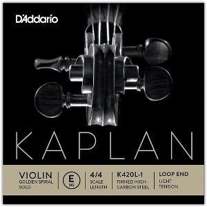 D'Addario Kaplan Golden Spiral Solo Series Violin E String - 1 of 2