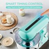 Dexmalle 5.2L+4.5 Stainless Steel Food Mixer with Timing,10 Speeds,Egg Whisk,Dough Hook,Flat Beater,Blue - 4 of 4