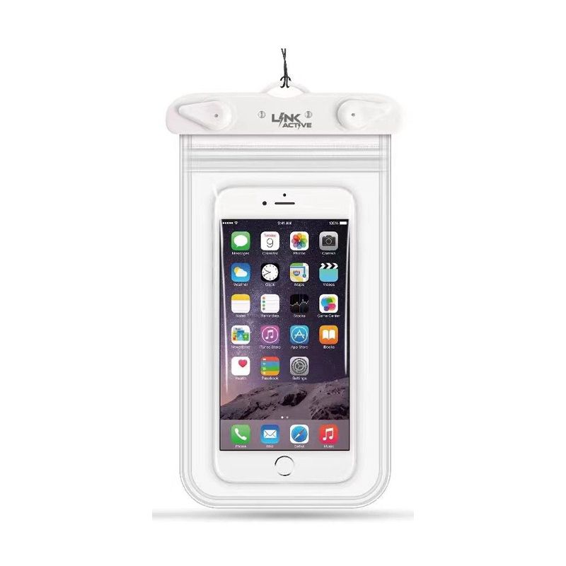 Link Waterproof Cell Phone Bag Up to 10.5" Underwater Dry Bag  IPX8 Fits iPhone 13 Pro Max/12/11/XR/X, Galaxy S22/S21, Note 20, Pixel/OnePlus & More Great For Showers, Vacations or Swimming, 1 of 6