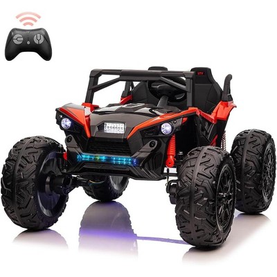 Garvee 24V 2-Seater UTV Ride-On Toy for Kids (Ages 3-8) with Parental Remote Control, 17" Large Tires, LED Lights & Music