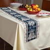 Unique Bargains Christmas Table Runner Pink White 72"x13" 1 Pc - 2 of 4
