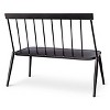 Windsor Metal Stack Patio Bench Black - Threshold™ - 3 of 4