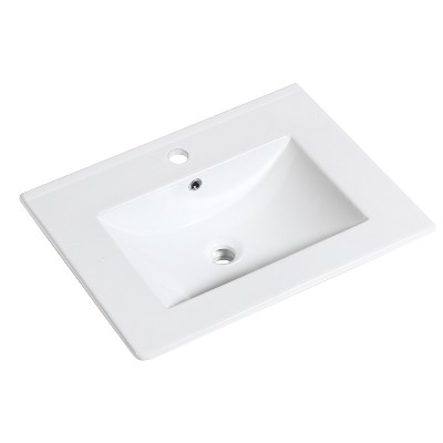 Saint Birch Ceramic Single Bathroom Vanity Top With Sink 1 Hole : Target