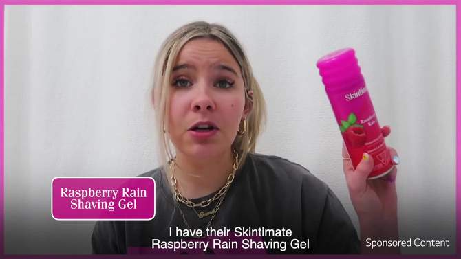 Skintimate Signature Scents Raspberry Rain Women&#39;s Shave Gel - Trial Size - 2.75oz, 2 of 10, play video