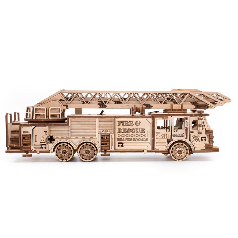 EWA Eco-Wood-Art Fire Truck 3D Wooden STEM Construction Kit, 3 of 4