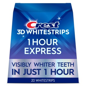 Crest 3D Whitestrips 1-Hour Express At-home Teeth Whitening Kit