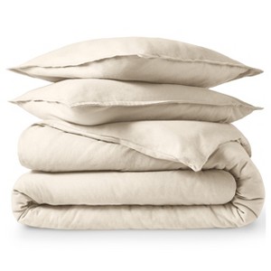 Cotton Flannel Duvet Cover & Sham Set by Bare Home - 1 of 4
