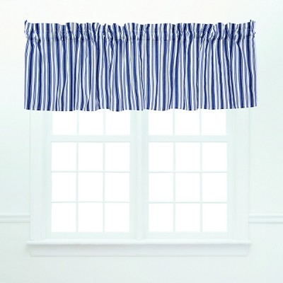 C&F Home French Stripe Navy Valance Set of 2