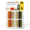 Speaker Snap 24 Count of Fast & Secure Banana Plugs, Gold Plated, 12-24 AWG, for Home Theaters, Speaker Wire, Wall Plates, and Receivers - image 2 of 4