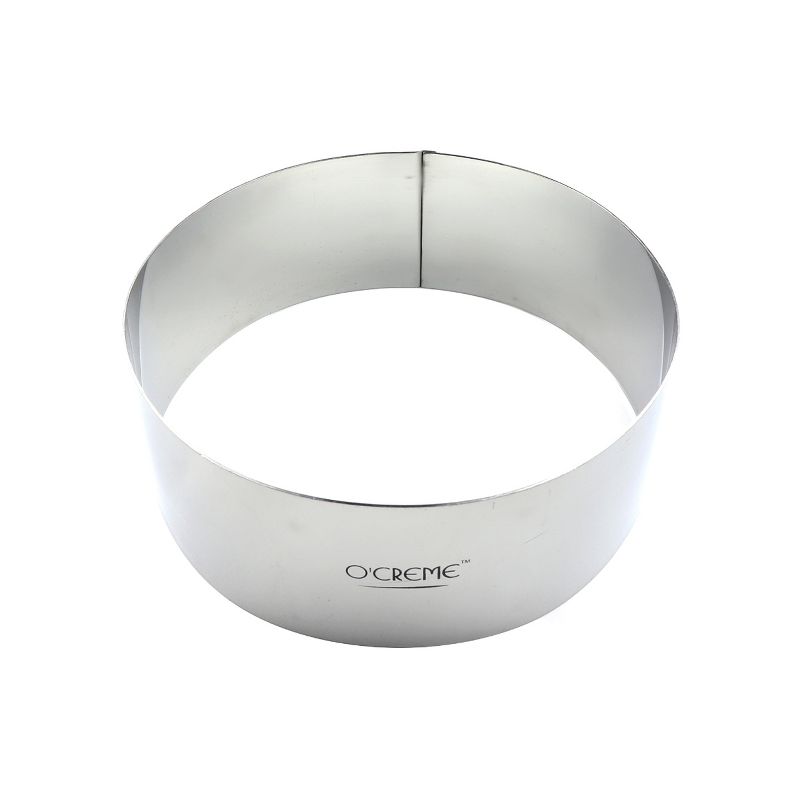 O'Creme Cake Ring, Stainless Steel, Round, 8" Dia x 2-3/4" High, 1 of 4