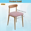 Unique Bargains Washable Stretch Soft Dining Chair Cushion Covers 2 Pcs - 2 of 4