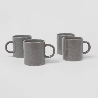 15oz 4pk Stoneware Tilley Mugs Gray - Threshold™
