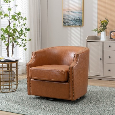 Swivel Chair, Comfy Accent Sofa Chair, 360 Swivel Chair, Upholstered Armchair, Swivel Accent Chair With Metal Base, Corner Chairs