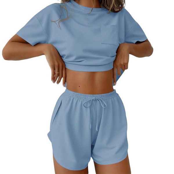 Conjunto de Pijama para Mujer Ekouaer, con Abertura Lateral, 2 Piezas 6