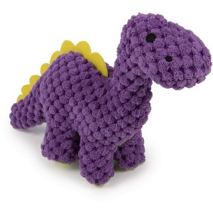 goDog Checkers Just for Me Dinos Bruto Squeaky Plush Dog Toy, Chew Guard Technology - Purple, Mini - 1 of 4