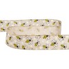 Northlight Bumblebee Design Wired Spring Craft Ribbon - 2.5" x 10 Yards - Natural Burlap - 4 of 4