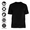 Oakland University Adult Sport Active T-Shirt Left Chest Logo, Black - image 4 of 4