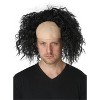 California Costumes Clown Pattern Baldness Bald Cap Adult Wig (Black) - image 2 of 2