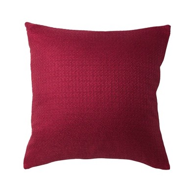20"x20" Oversize Textured Sheen Square Throw Pillow Red - Sure Fit