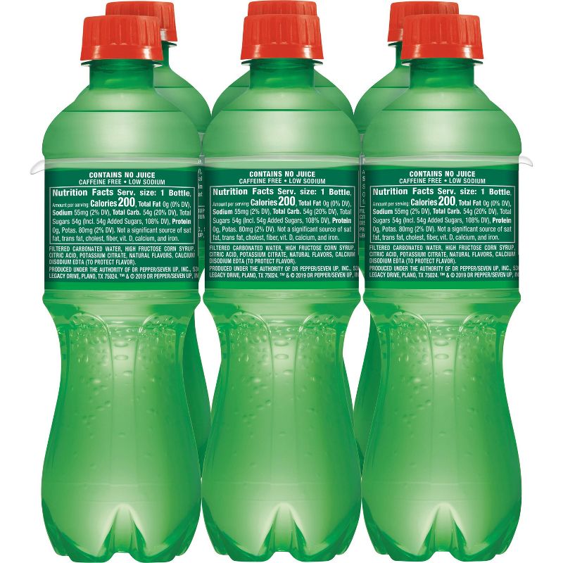 7UP Lemon Lime Soda Bottles - 6pk/16.9 fl oz, 6 of 10