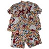 Doll Clothes Superstore Handmade 18-Inch Doll Pajama Set  Kitten Print with Floral Design, Puff Sleeves & Maroon Bows - 4 of 4