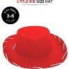 4E’s Novelty Red Toddler Cowgirl Hat - Boys & Girls Red Cowboy Hat for Halloween Costume for Toddler Cowboy Outfit, Ages 3-6 - 2 of 4