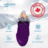 Machrus Frost Rush Snow Sled for Toddler, Kids, and Adults - Large Plastic Rocket Shaped Torpedo Snow Sled for Winter Sledding - 4 of 4