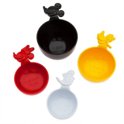 Mickey Mouse & Friends 4pc Plastic Measuring Cup Set - Disney store
