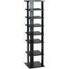 Tangkula 7-Tier Shoe Rack Free Standing Shelving Storage Organizer Compact Design Black - 4 of 4
